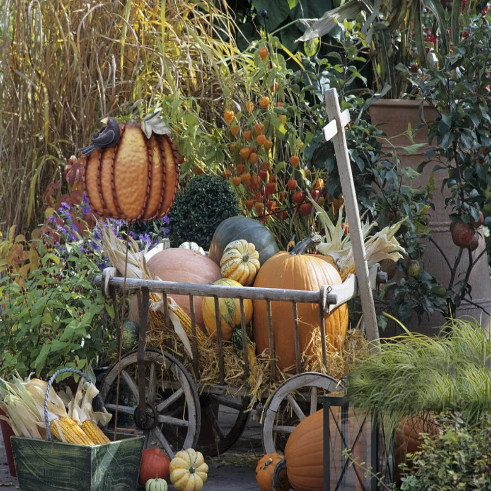 Harvest Pumpkin Garden Stake