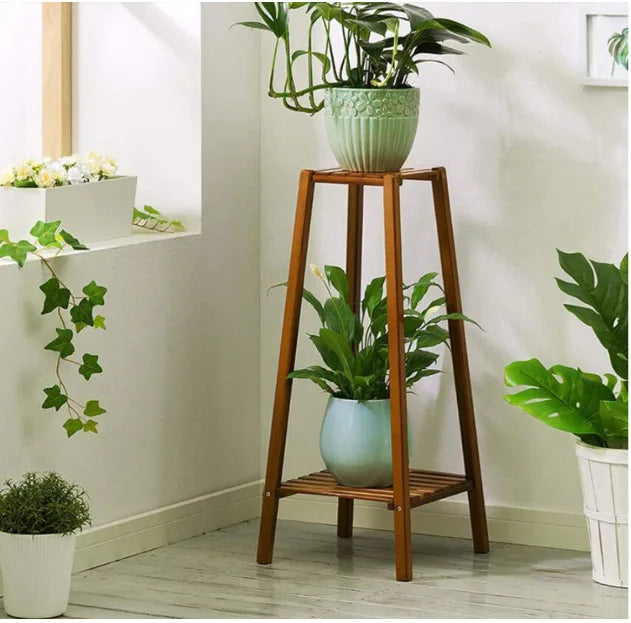 3 Teir Bamboo Plant Stand