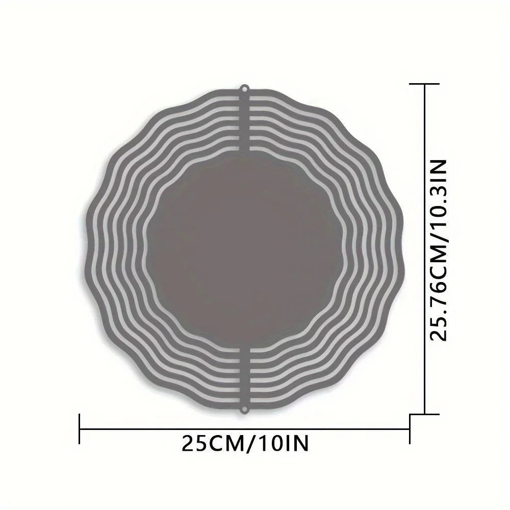 2D Fall Thanksgiving Metal Wind Spinner