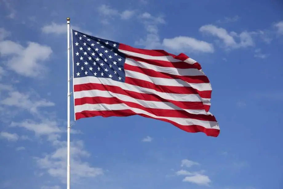 59x35in Heavy Duty American Flag with Brass Grommets