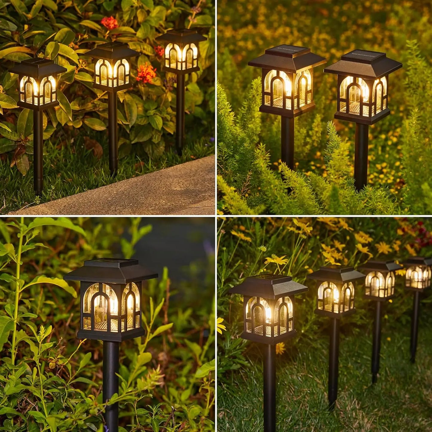 6/10 Pack Solar Pathway Lights