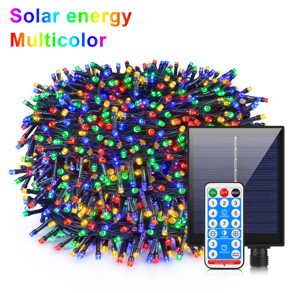 100M-10M Outdoor Waterproof Solar String Fairy Light