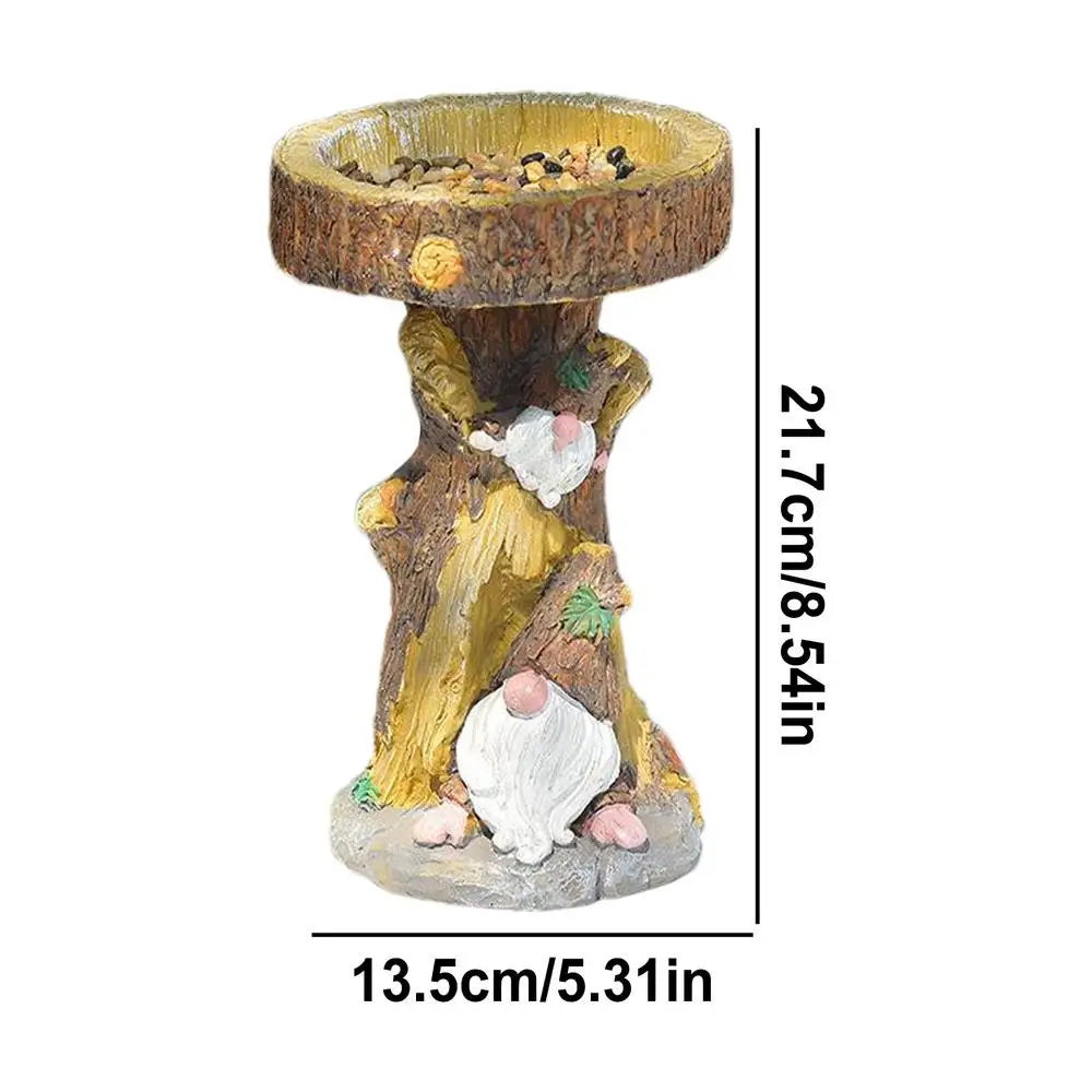 Decorative Resin Wild Bird Feeder Decorative Lawn Figurines