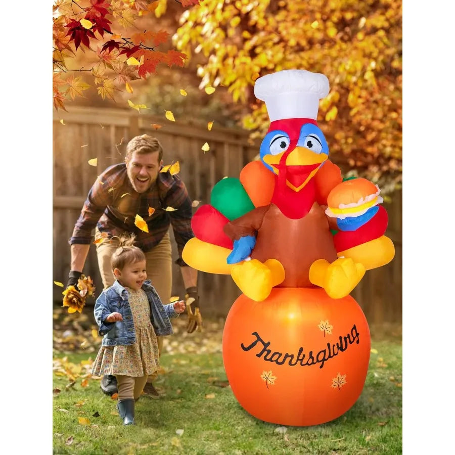 6 FT Inflatable Thanksgiving Decoration