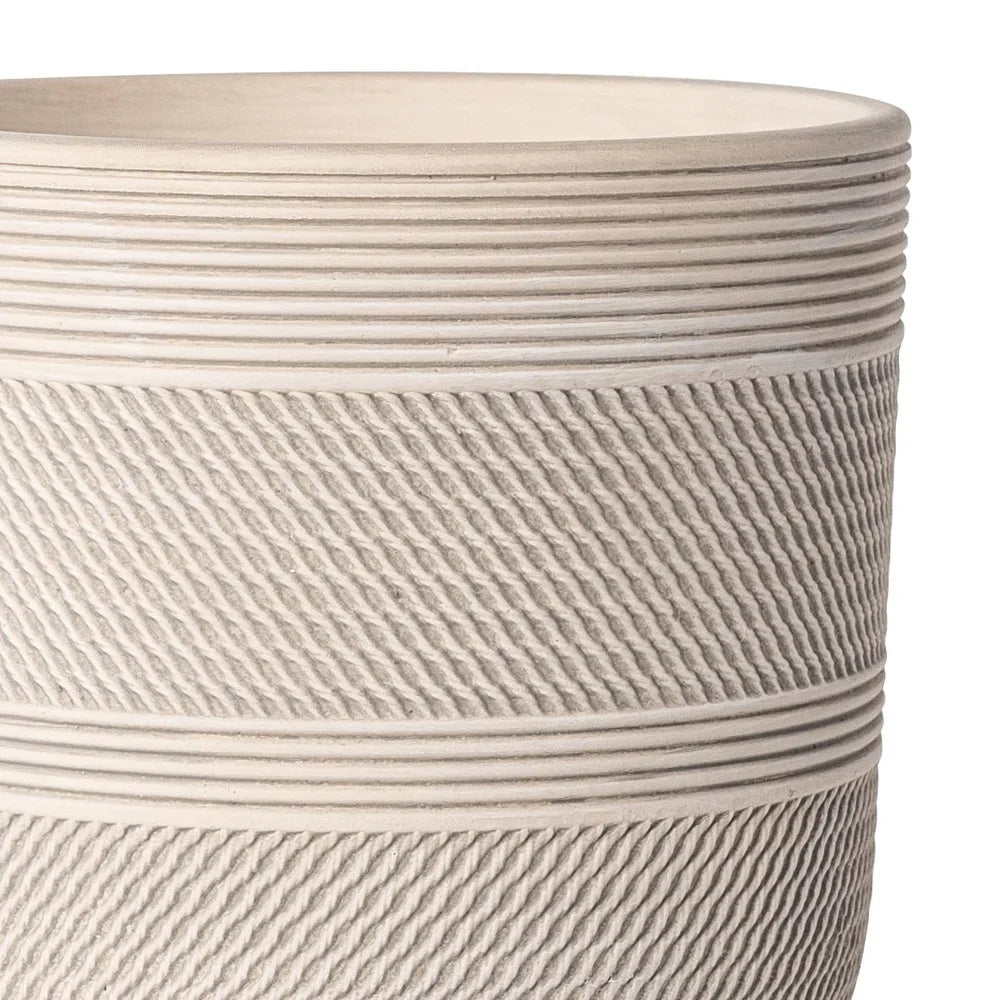 Round Ceramic Planter with Drainage Holes