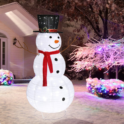 Snowman Fleece Garden Decoration