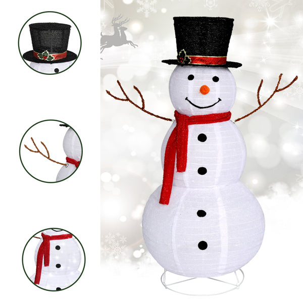 Snowman Fleece Garden Decoration
