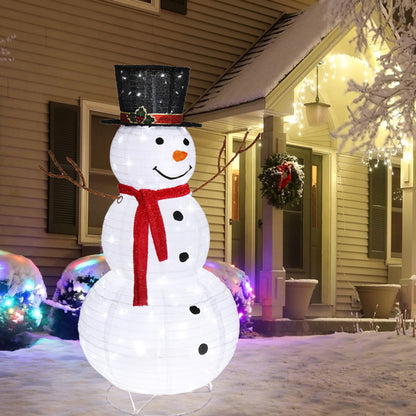 Snowman Fleece Garden Decoration