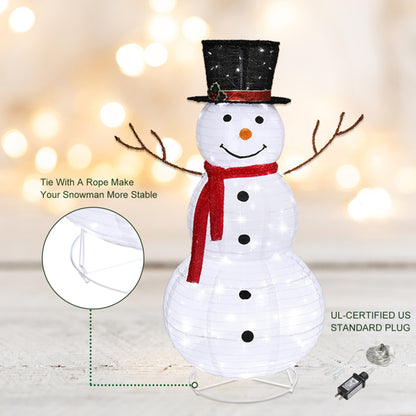 Snowman Fleece Garden Decoration