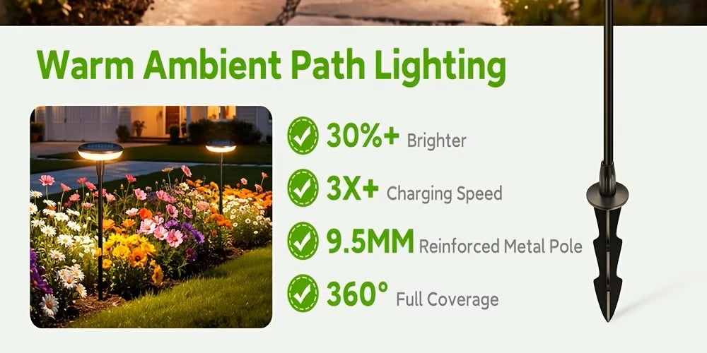 Solar Powered Pathway Lights