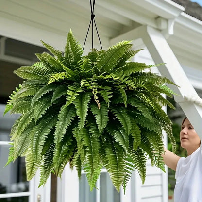 Elegant Boston fern decor