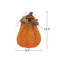 1pc 13.5''H Standing Metal Pumpkin Fall Decor