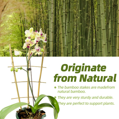 10 Pack 16 Inch Natura Bamboo Trellis For Climbing Plants
