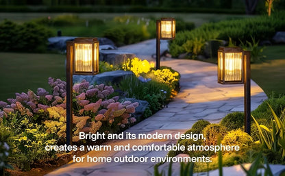 2/6 Pack Solar Pathway Garden Lights