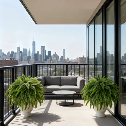 Elegant Boston fern decor