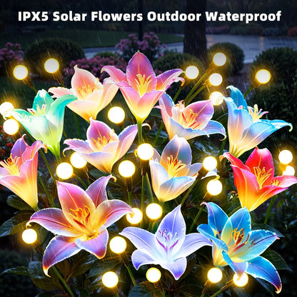 Lily Flower Solar Outdoor Lights