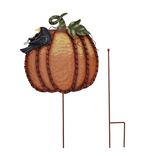 Harvest Pumpkin Garden Stake