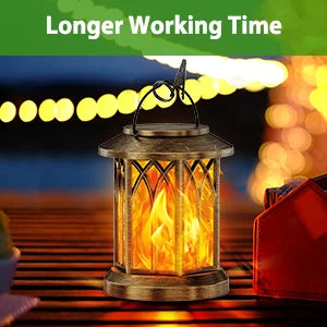 Waterproof Flickering Flame Solar Lantern