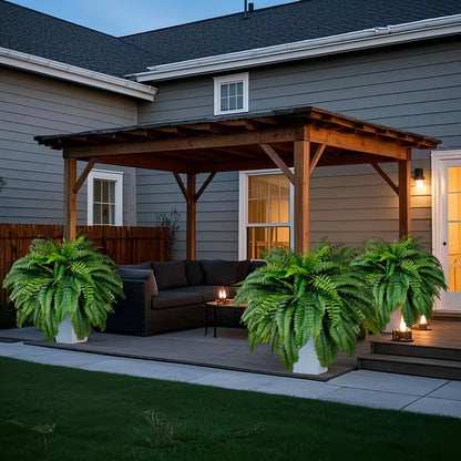 Elegant Boston fern decor