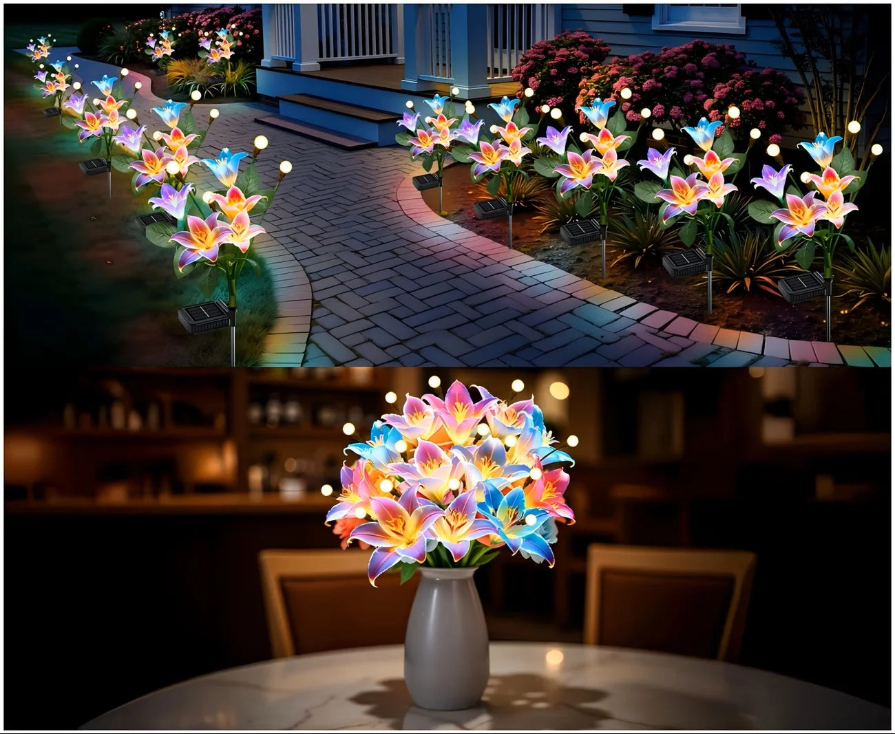 Lily Flower Solar Outdoor Lights