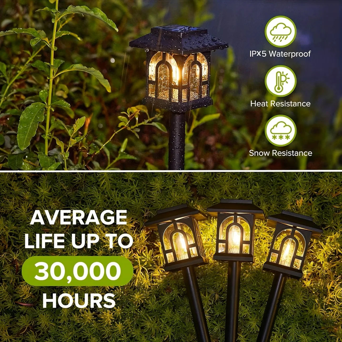 10Pack Solar Pathway Lights