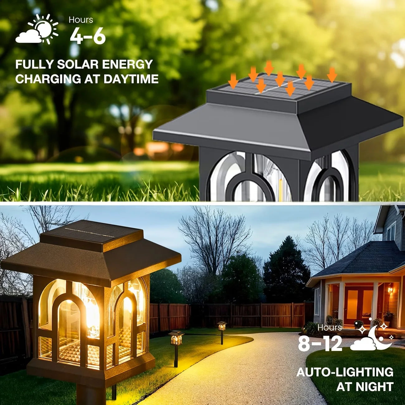 10Pack Solar Pathway Lights
