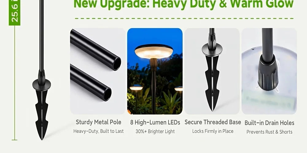 Solar Powered Pathway Lights