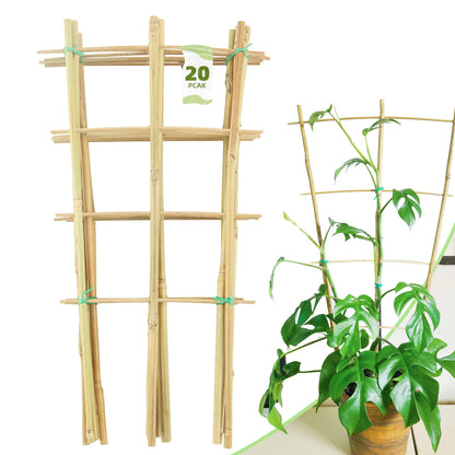 10 Pack 16 Inch Natura Bamboo Trellis For Climbing Plants