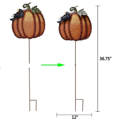 Harvest Pumpkin Garden Stake