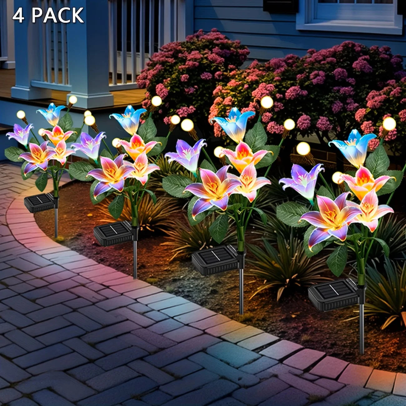 Lily Flower Solar Outdoor Lights