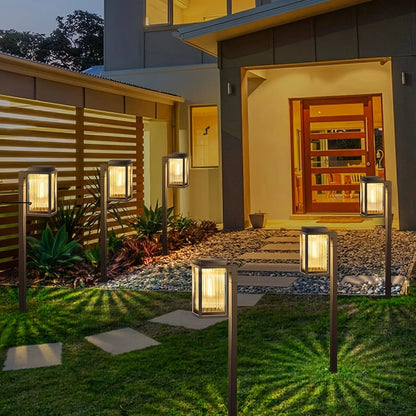 2/6 Pack Solar Pathway Garden Lights