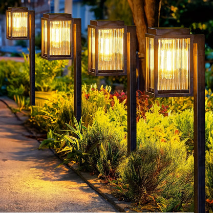 2/6 Pack Solar Pathway Garden Lights