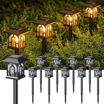 10Pack Solar Pathway Lights