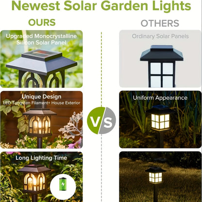 10Pack Solar Pathway Lights