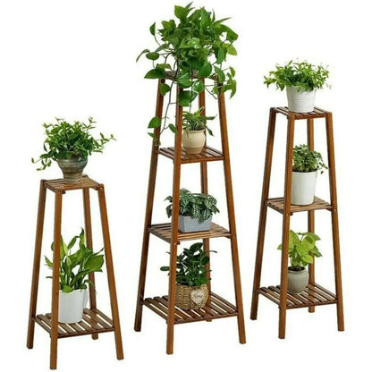 3 Teir Bamboo Plant Stand