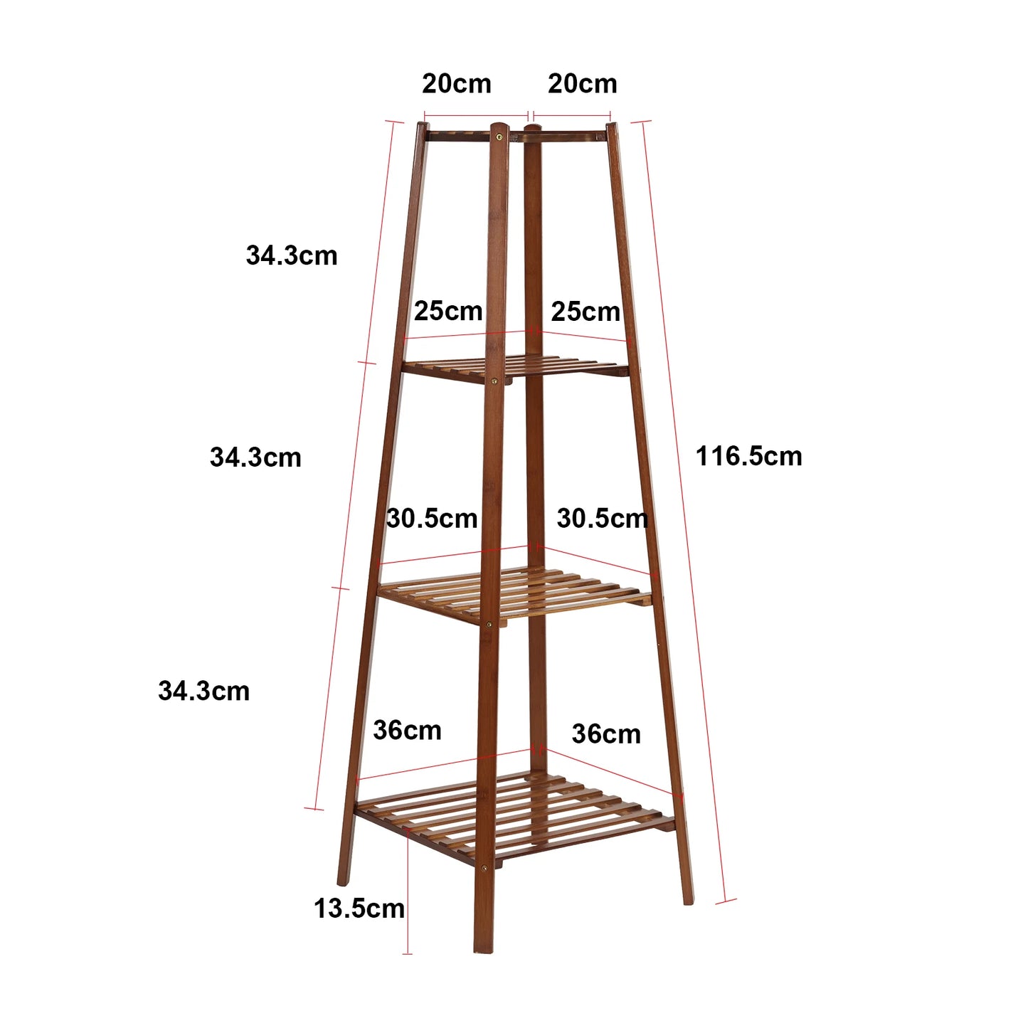 3 Teir Bamboo Plant Stand