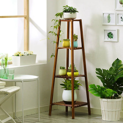 3 Teir Bamboo Plant Stand