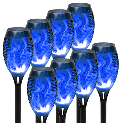 4/6/8/12Pcs Solar Flickering Outdoor Flame Torch Light