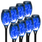 4/6/8/12Pcs Solar Flickering Outdoor Flame Torch Light