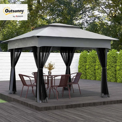 11' x 11' Pop Up Canopy with Removable Zipper Netting