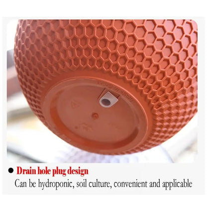 New Plastic Imitation Weaving Hanging Flower Basket