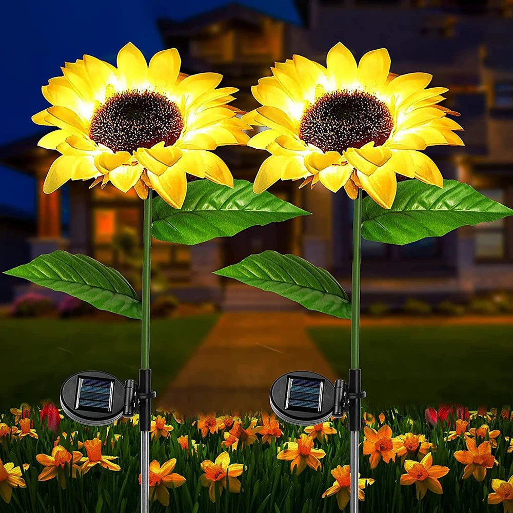 Outdoor Solar Sunflowers Waterproof LED Lawn Light