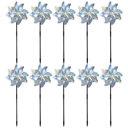 2/10pcs Bird Repeller Windmill Spinner