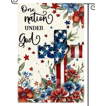 Patriotic, Inspirational Garden Flag