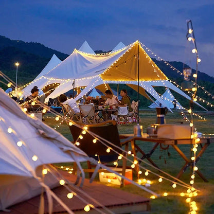 10M Festoon LED Fairy Crystal Ball Star String Lights