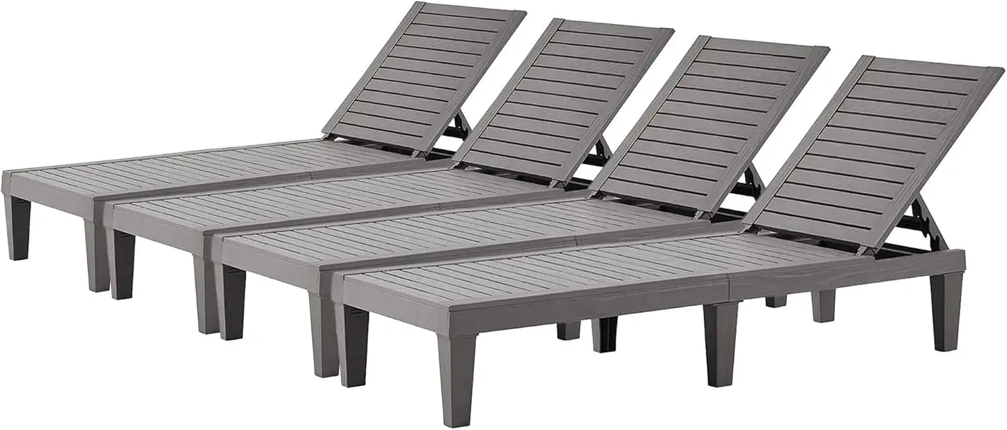 Outdoor Chaise Lounge Set of 2