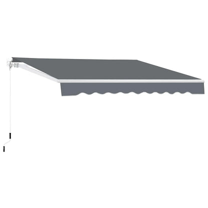 12'x10' Retractable Patio Awning Sun Shade Cover