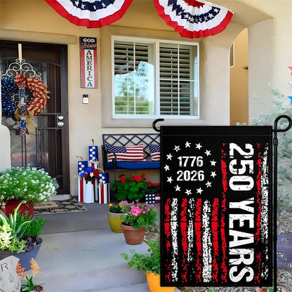 250 Years America Garden Flag