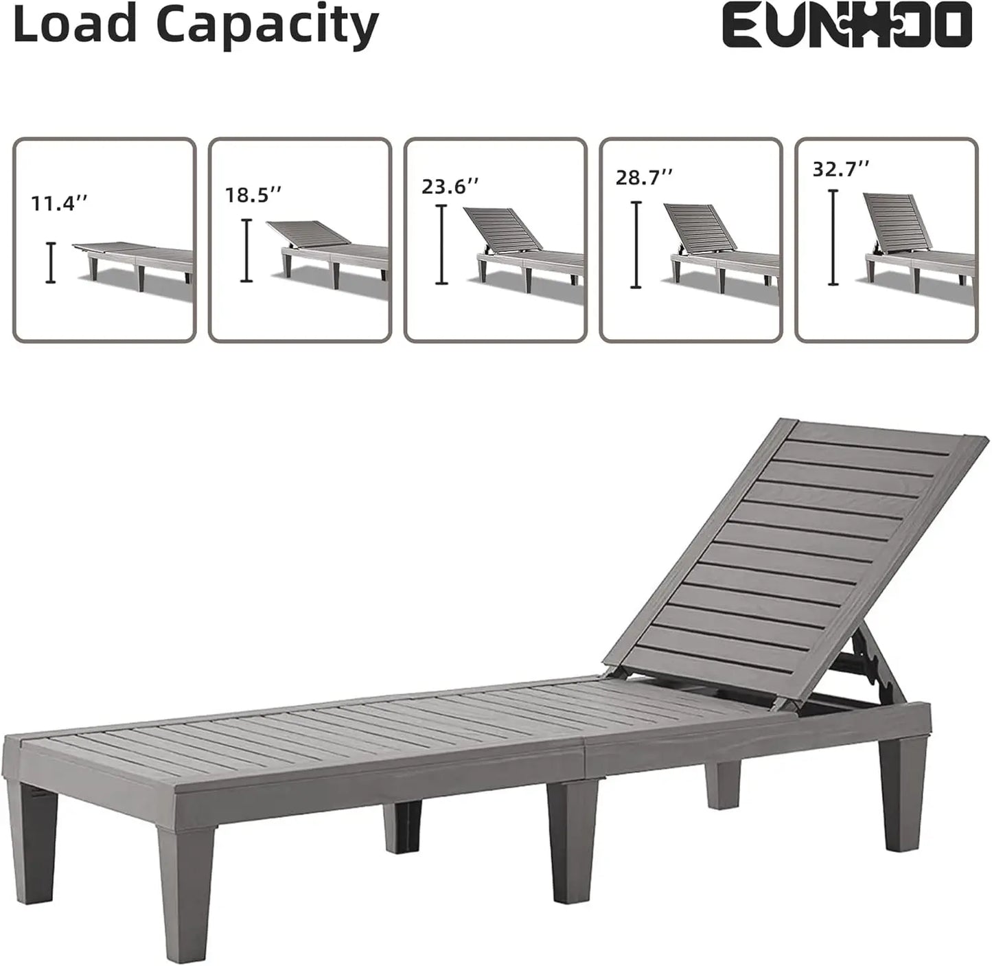 Outdoor Chaise Lounge Set of 2