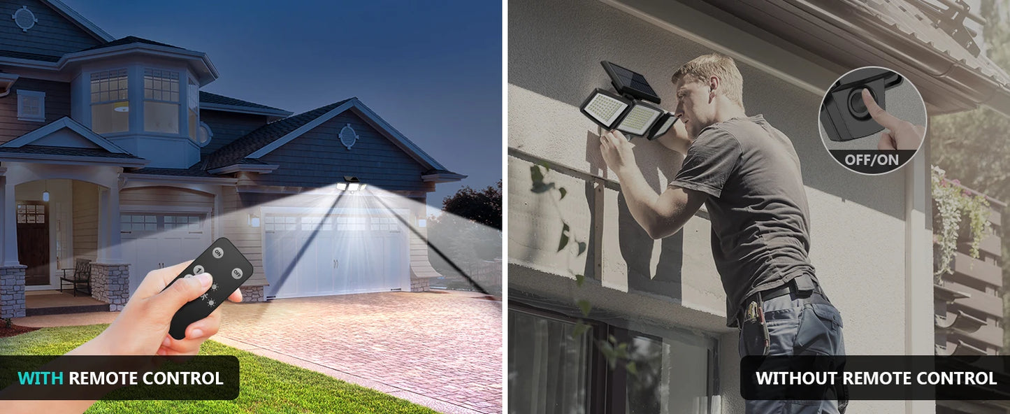 3 Pack Outdoor Solar Motion Sensor Security Lights